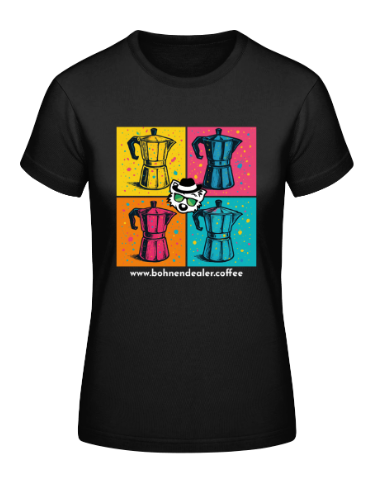 kurzärmeliges T-Shirt Pop-Art Espressokocher women