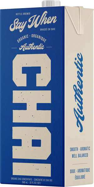 Say When AUTHENTIC Chai