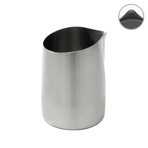 WPM Milk Pitcher # 07 sharp spout - handleless, brushed steel
