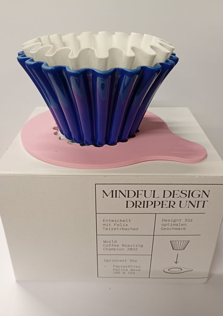 Mindful design Coffee Dripper unit ceramic blau+rosa