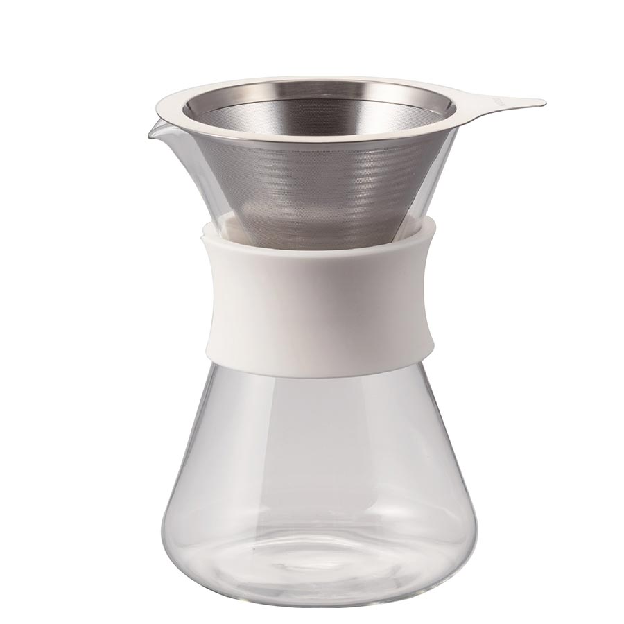 Hario Glass Coffee Maker with Metall Dripper 400ml