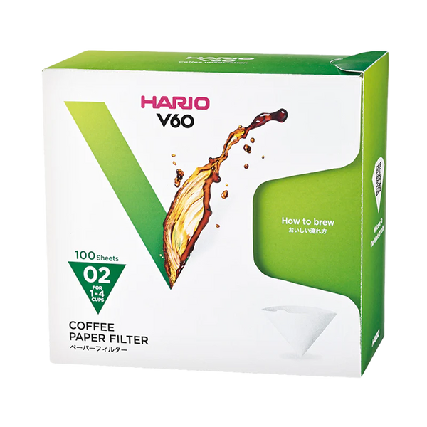Hario Paper Filter V60 02Box - White 100 Sheets