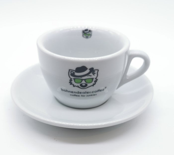 Cappuccinotasse Bohnendealer